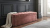 UA URBAN ART 3 Seater Wooden Ottoman Sofa with Storage – Tufted Multipurpose Bench for Living Room, Bedroom & Office (Pink)