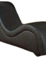 Leatherate Tantric Chaise Loung Chair for Yoga Sofa Modern Lounge Relaxing Chaise Lounge Chair, loveseats and chaises with Cushion (Black)