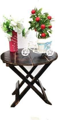 Wooden Wooden Folding Table/Plant Stand/Flower Pot Stand Table for Living Room Size 12 x 12 Top 12 Height Inch