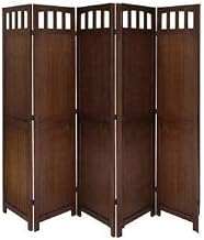 Urban Art Store Wooden Room Partition/Screen/Room Divider/Room Separator Traditional Handicrafts (5 Panel)