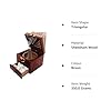 Wooden Decorative Loban Daan/Incense Sticks Holder for Mandir & Pooja Room/Wooden Pyramid Shape Box for Home Fragrance Stand Holder, Agarbatti & Dhoop Daan