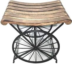 Store End Table/Coffee Table Sitting/Side Table/Wooden Stool for Living Room and Bedroom (15 X 15) inches