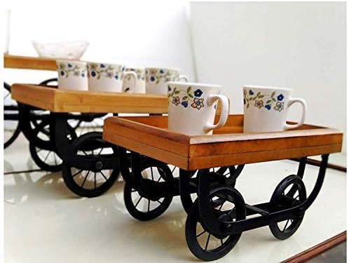 Wood & Iron Serving Plater/Tray Multicolor-Functional, Rectangular