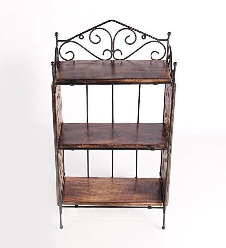 Wall Shelf/Rack and Shelf/Book Shelf/Wooden Shelves/Wood & Iron Wall Shelve for Home Office Living Room Books Shelve