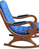 Store Wooden Rocking Chair Ergonomic Chair Relaxing Chair Armchair Swing Chair Standard Cushioned Rocking Chair (Orange, LxWxH- 89x125x67)