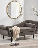 Designer 2-Seater Settee Diwan Couch Chaise Lounge for Home Chesterfield Lounger Sofa for Living Room Office (Green)