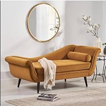 Designer 2-Seater Settee Diwan Couch Chaise Lounge for Home Chesterfield Lounger Sofa for Living Room Office (Green)