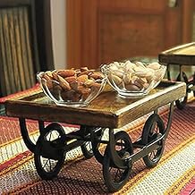 Urban Art Store Wood & Iron Serving Plater/Tray Multi-Functional/Serving Redi for Kitchen Home Redi Design Serving Tray