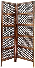 Urban Art Store Wooden Room Partition/Screen Divider/Room Divider/Room Separator Traditional Handicrafts (2 Panel)