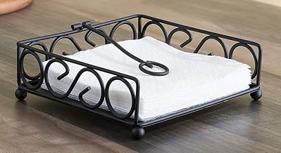 Store Wrought Iron Decorative Tissue Paper Holder, Napkin Holder for Kitchen Car Dining Table and Office use