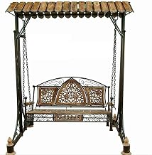 Urban Art Store 2 Seater Swing Jhula Chair, Hammock, Outdoor - Solid Wood & Iron Swing Jhoola Swing Jhula, Hammock Jhula, Cradle for Relaxing Outdoor Seating