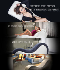 UA URBAN ART Faux Leather Yoga Stretch Chair Couch | Love Seat for Couples – Play, Relax & Flex