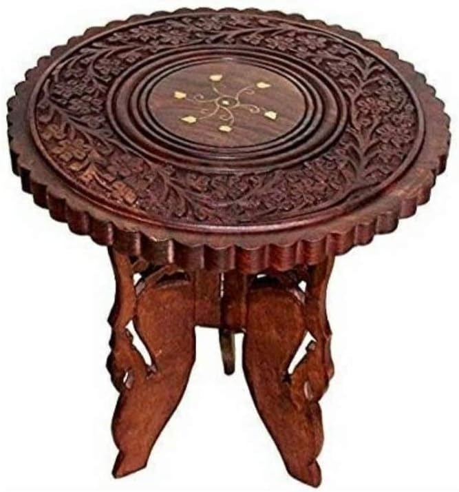 Wooden Stool Small Coffee Table/Small Sofa Side Table/Wooden Table Traditional Handicrafts