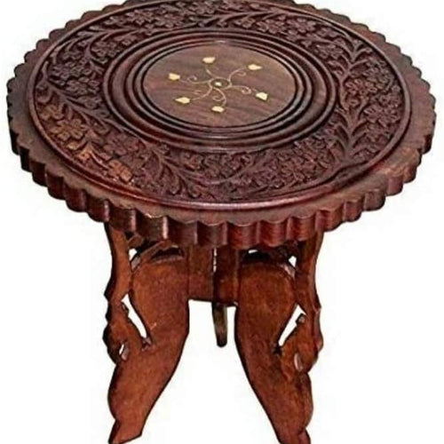 Wooden Stool Small Coffee Table/Small Sofa Side Table/Wooden Table Traditional Handicrafts