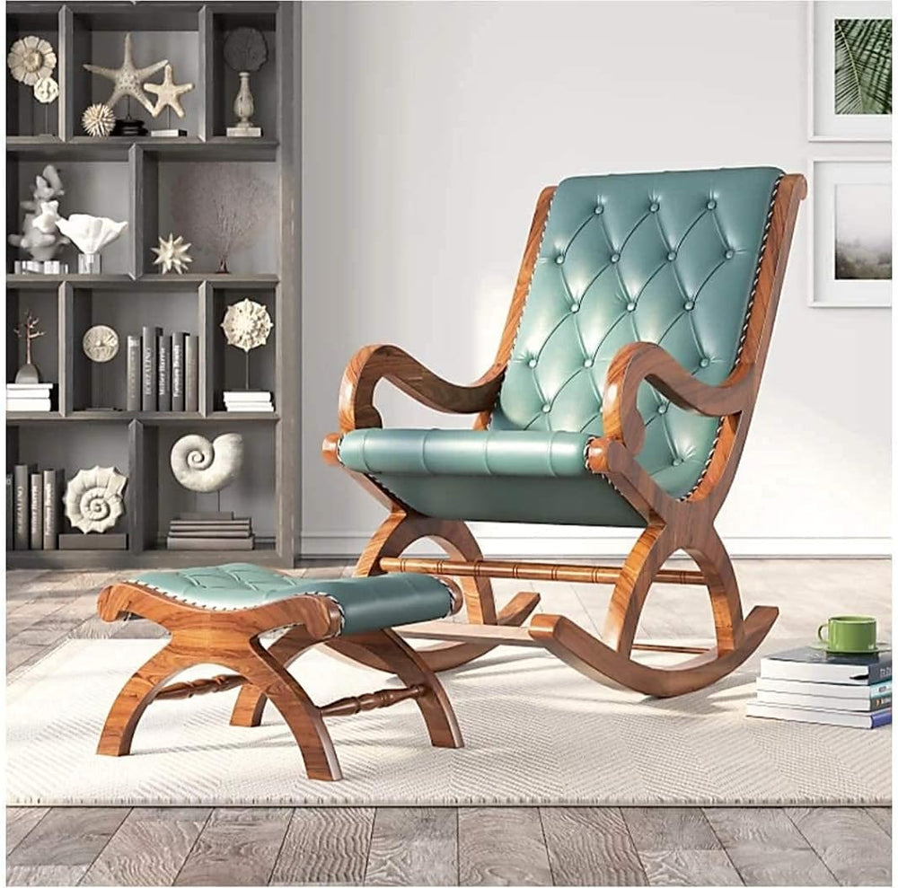 Rosewood Rocking Chair/Relax Chair For Adults For Home Garden Office
