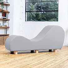 Faux Leather Yoga Stretch Chair Couch - Play, Relax & More | Love Seat for Couples, Fun, & Flexibility! (Faux Leather - Submarine Grey)