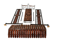 UA URBAN ART 3 Seater Solid Wood & Iron Swing Jhula | Outdoor Hammock Chair for Garden, Balcony & Patio