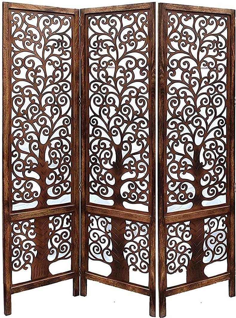 Wooden Room Partition/Screen/Room Divider/Room Separator Traditional Handicrafts Tree Pattern (2 Panel) (3 Panel)
